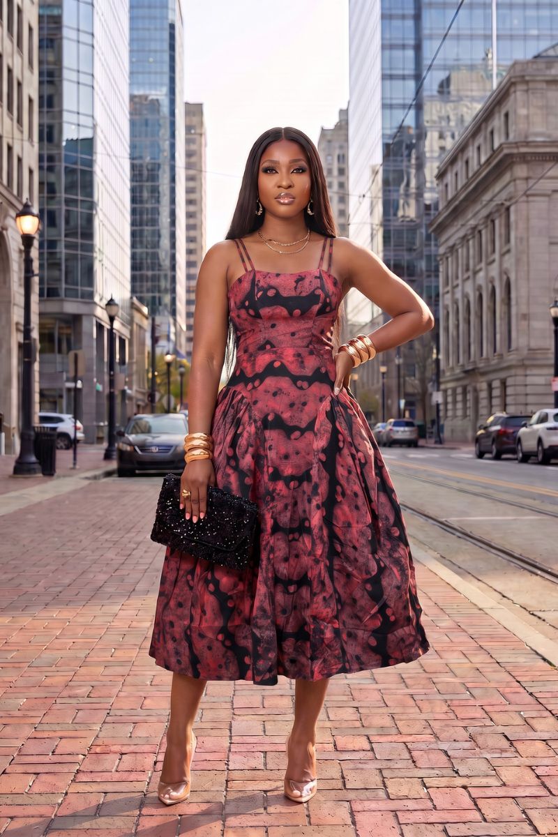 THE ZOE DRESS BROWN