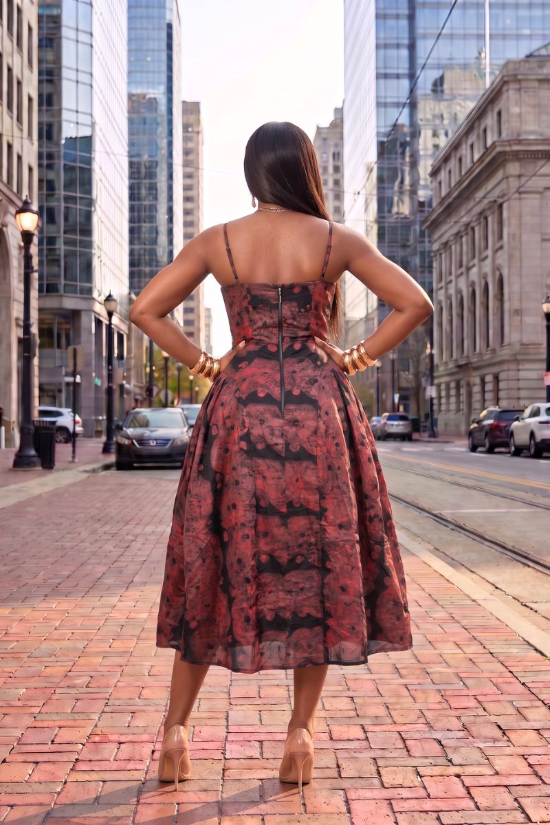 THE ZOE DRESS BROWN