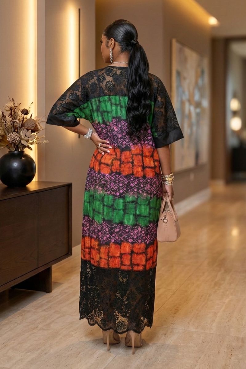 THE ATEM LACE KAFTAN
