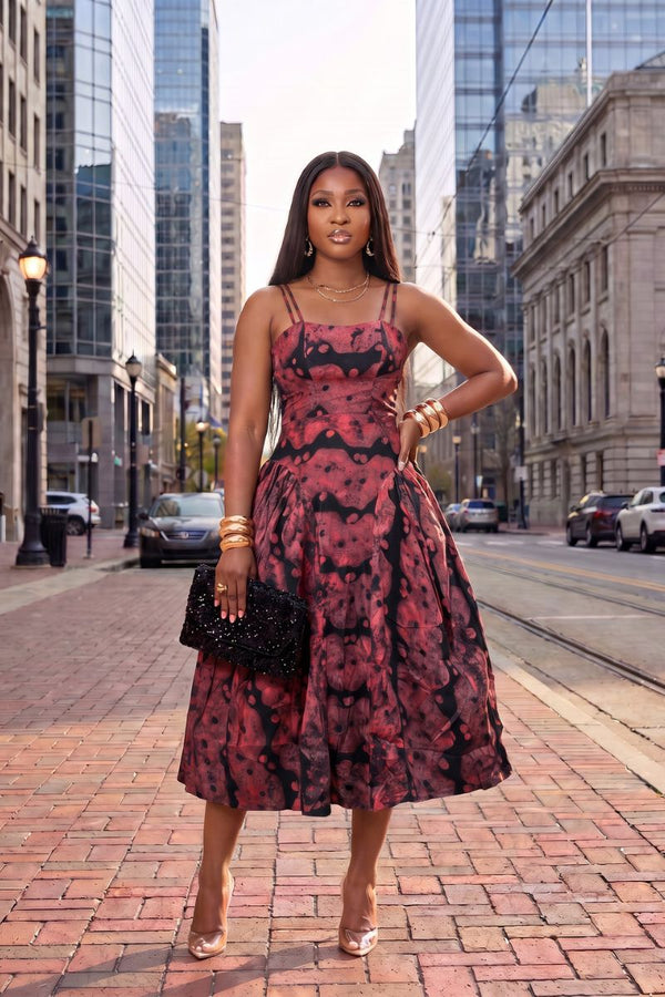 THE ZOE DRESS BROWN