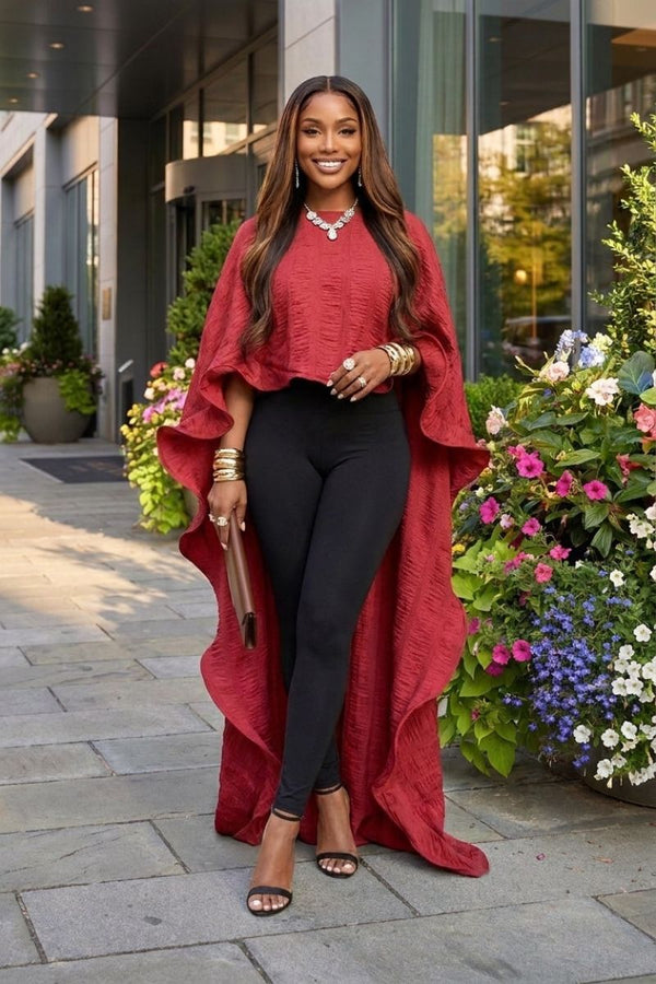 THE PLISSE HIGH LOW TOP BURGUNDY