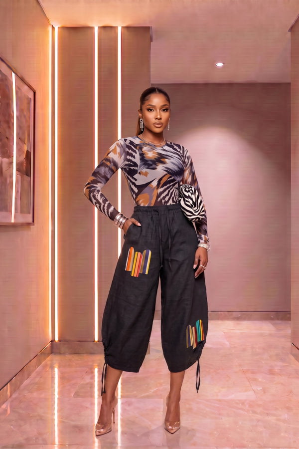 THE SAFARI Chic TOP-ABSTRACT